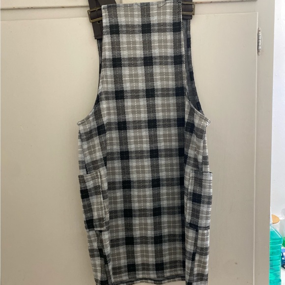 No Boundaries Black and Gray Plaid Dress - Picture 2 of 3